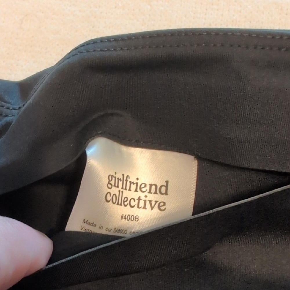 Girlfriend Collective Black High Rise 7/8 Leggings Athletic Wear - Picture 5 of 10